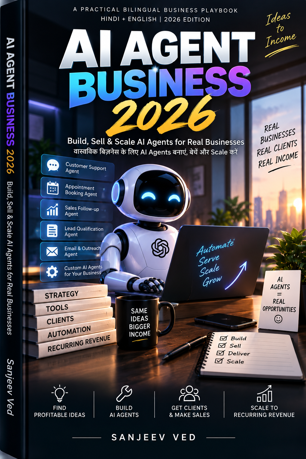 AI AGENT BUSINESS 2026 — Build, Sell & Scale AI Agents for Real Businesses cover