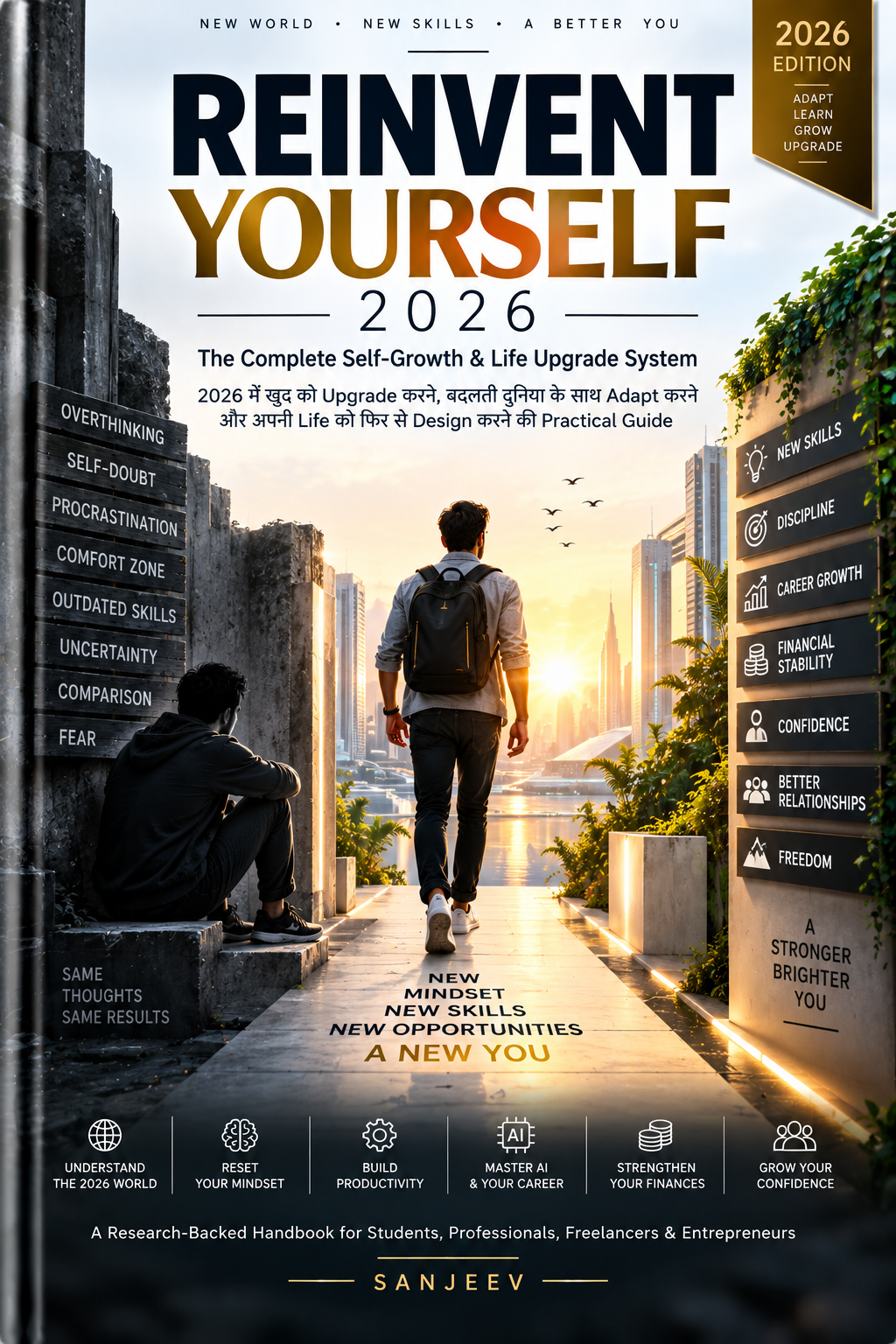 REINVENT YOURSELF 2026 — The Complete Self-Growth & Life Upgrade System cover